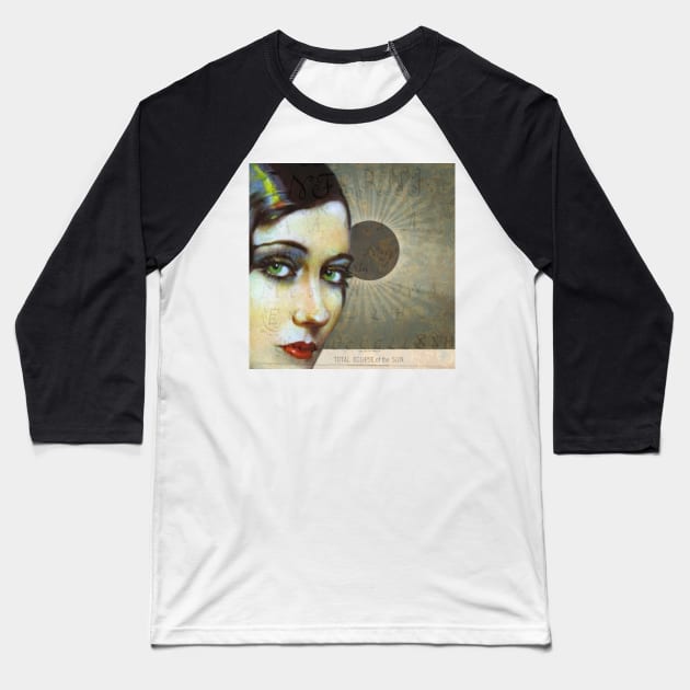 Eclipsed by Gloria Swanson Baseball T-Shirt by pompeiigod